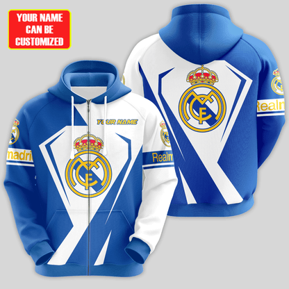 Personalized Real Madrid Q9 3D All over Printed Hoodie and Sweatpants set