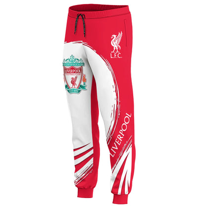 Personalized Liverpool 3D All over Printed Hoodie and Sweatpants set