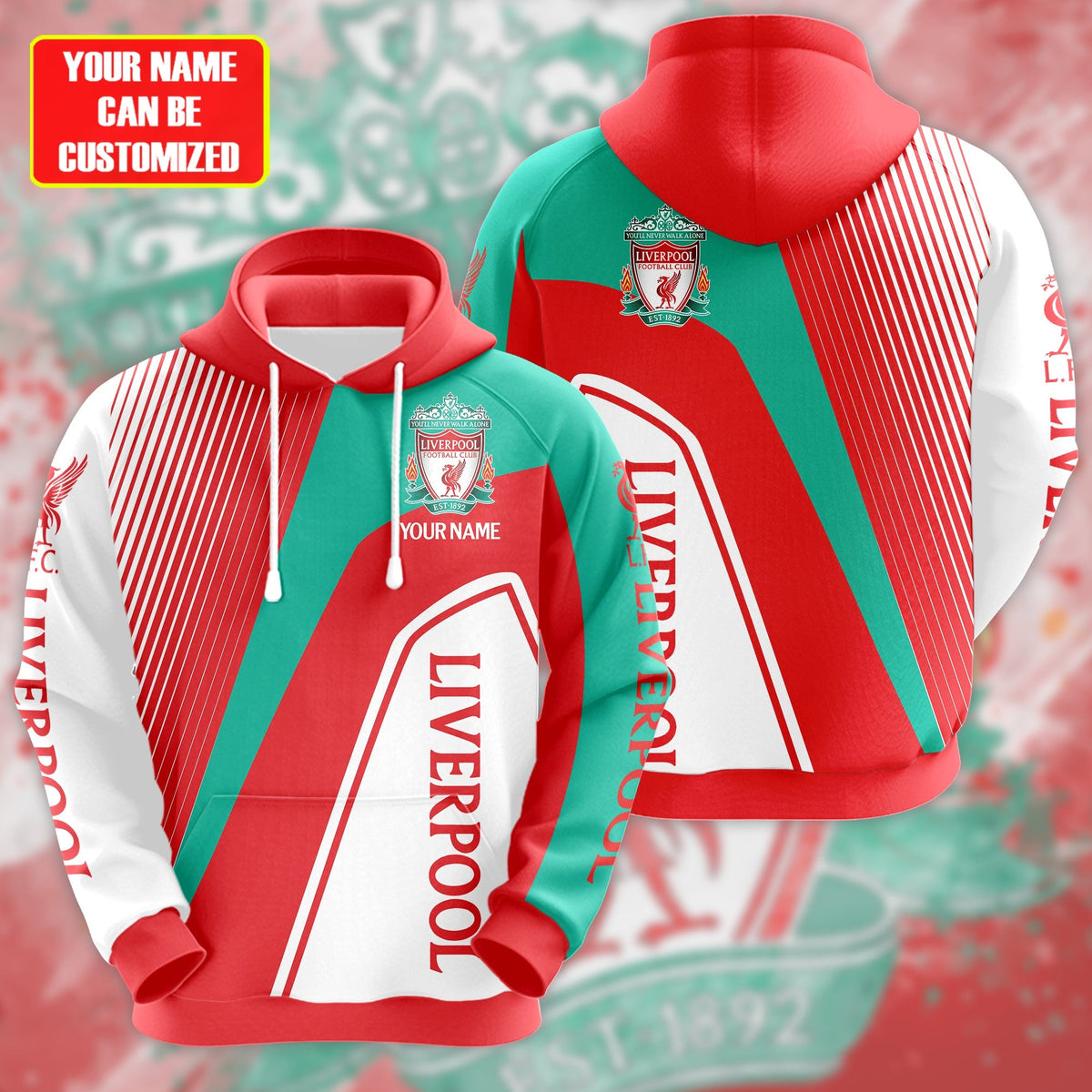 Personalized Liverpool 3D All over Printed Hoodie and Sweatpants set V1