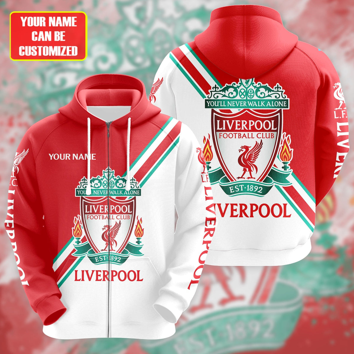 Personalized Liverpool 3D All over Printed Hoodie and Sweatpants set V5
