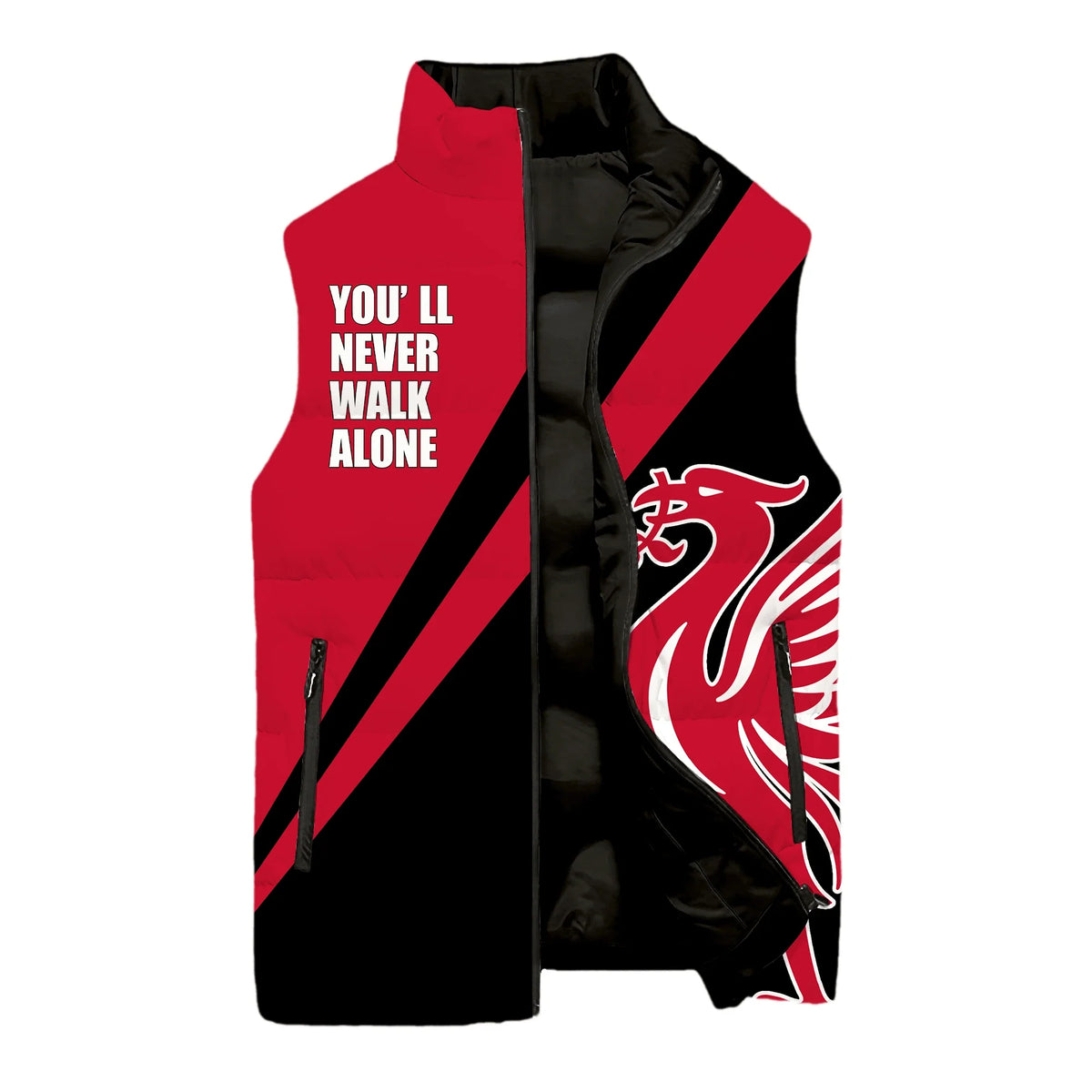 Liverpool V3 Sleeveless Windproof Puffer Jacket 3D