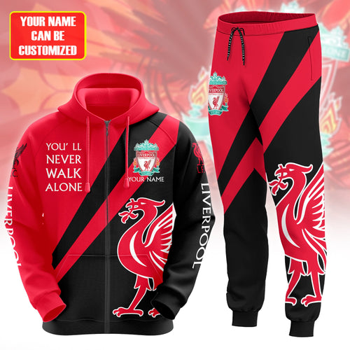 Personalized Liverpool Q7 3D All over Printed Hoodie and Sweatpants set
