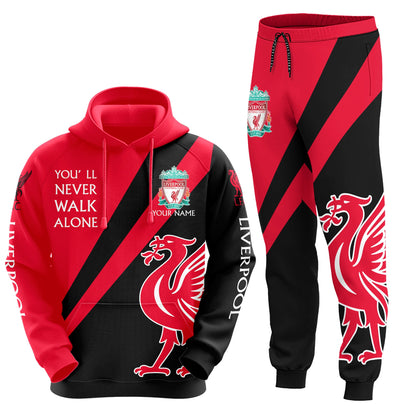 Personalized Liverpool Q7 3D All over Printed Hoodie and Sweatpants set