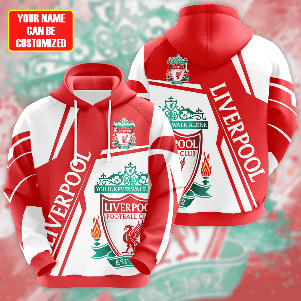 Personalized Liverpool 3D All over Printed Hoodie and Sweatpants set V6