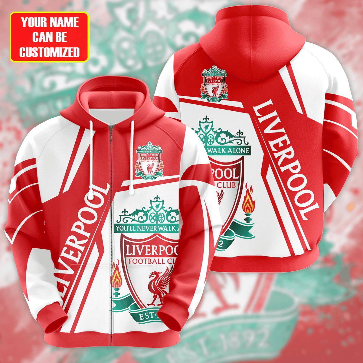 Personalized Liverpool 3D All over Printed Hoodie and Sweatpants set V6