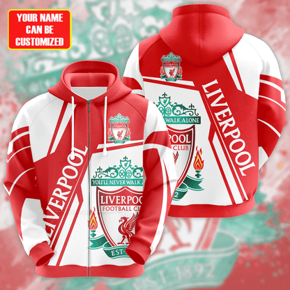Personalized Liverpool 3D All over Printed Hoodie and Sweatpants set V6
