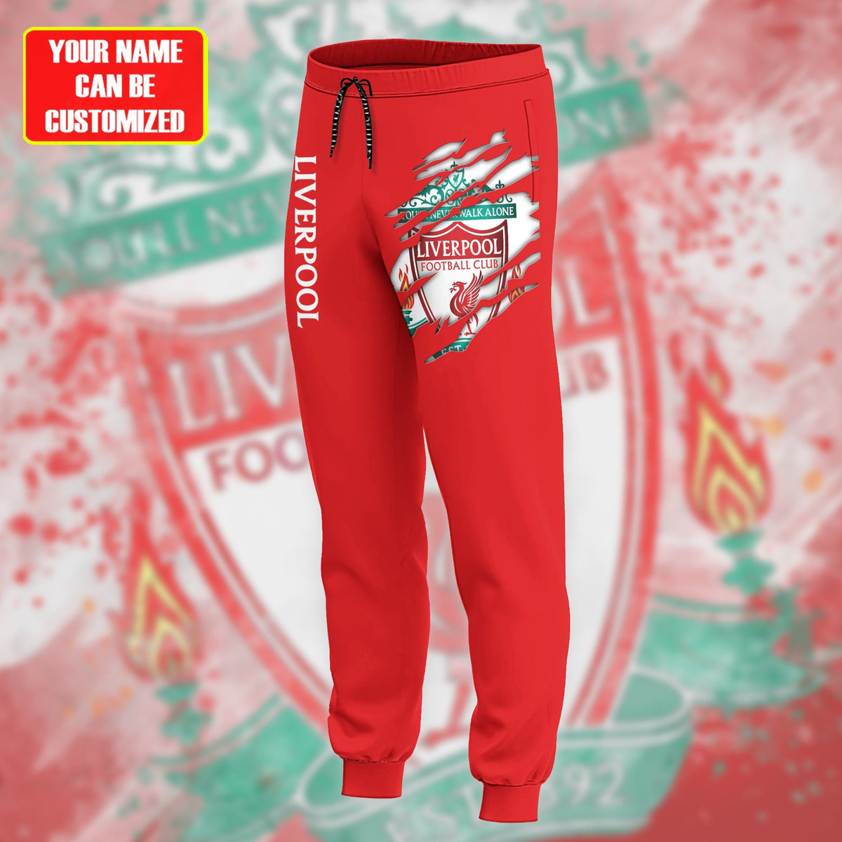 Personalized Liverpool Tear 3D All over Printed Hoodie and Sweatpants set