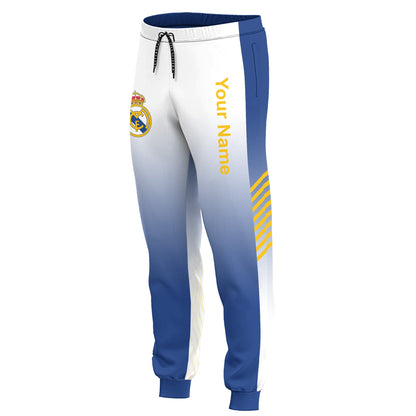 Personalized Real Madrid 3D All over Printed Hoodie and Sweatpants set V8