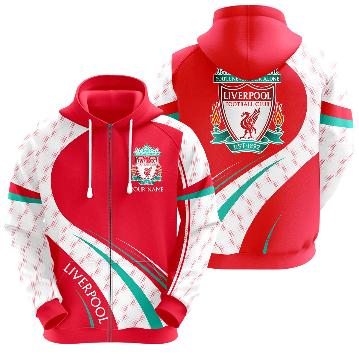 Personalized Liverpool 3D All over Printed Hoodie and Sweatpants set V10