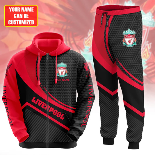 Personalized Liverpool Q8 3D All over Printed Hoodie and Sweatpants set