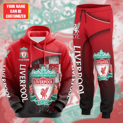 Personalized Liverpool 3D All over Printed Hoodie and Sweatpants set V11