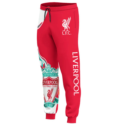 Personalized Liverpool 3D All over Printed Hoodie and Sweatpants set V12