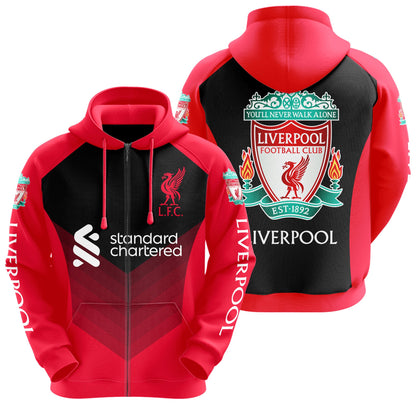 Personalized Liverpool 3D All over Printed Hoodie and Sweatpants set V13