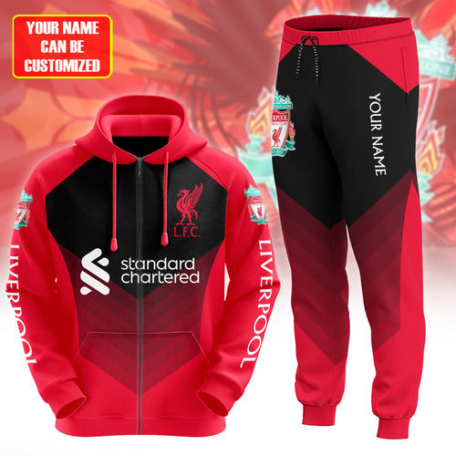 Personalized Liverpool 3D All over Printed Hoodie and Sweatpants set V13