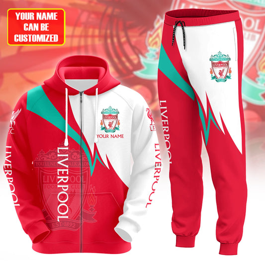 Personalized Liverpool Q11 3D All over Printed Hoodie and Sweatpants set