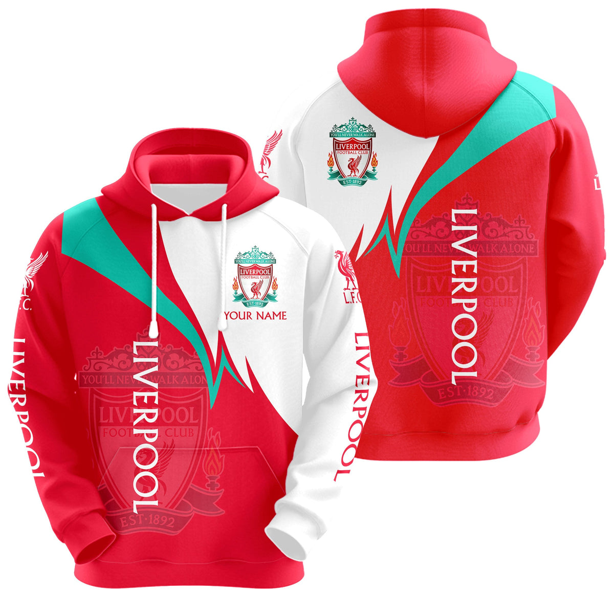 Personalized Liverpool Q11 3D All over Printed Hoodie and Sweatpants set