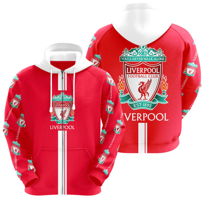 Personalized Liverpool 3D All over Printed Hoodie and Sweatpants set V18