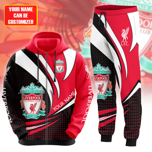 Personalized Liverpool 3D All over Printed Hoodie and Sweatpants set V19