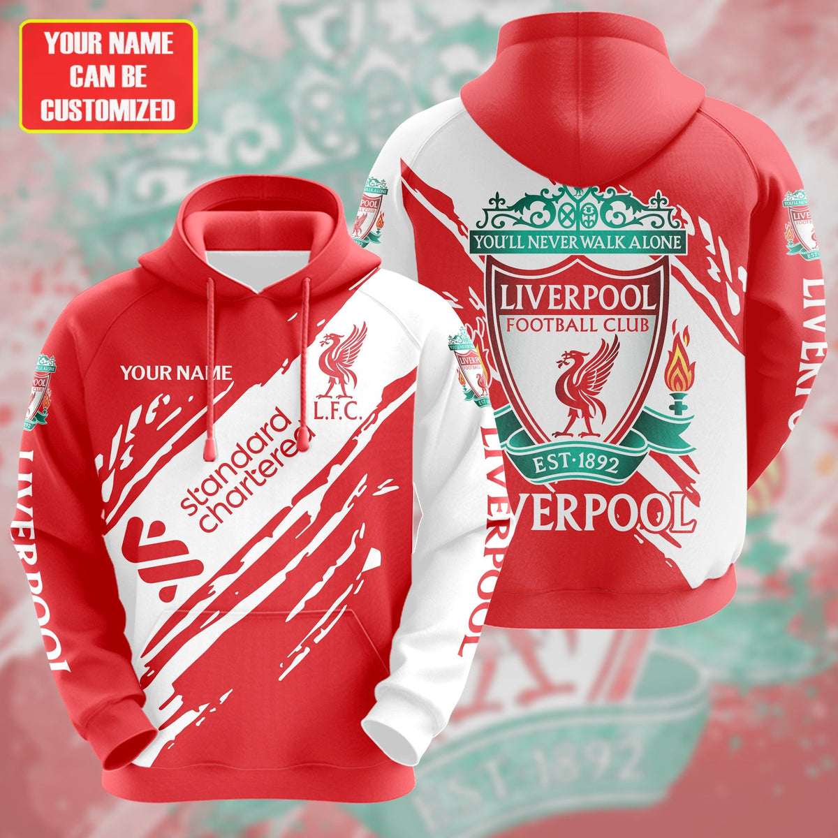 Personalized Liverpool Q13 3D All over Printed Hoodie and Sweatpants set