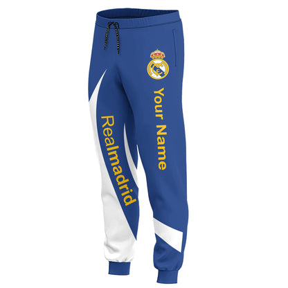 Personalized Real Madrid 3D All over Printed Hoodie and Sweatpants set V13