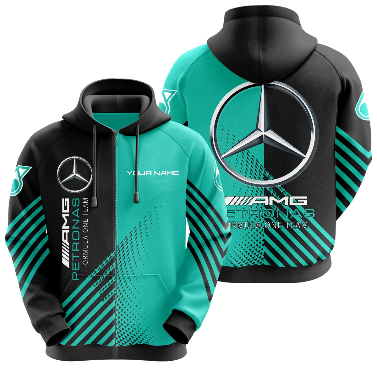 Personalized Merc AMG Petronas 3D All over Printed Hoodie and Sweatpants set