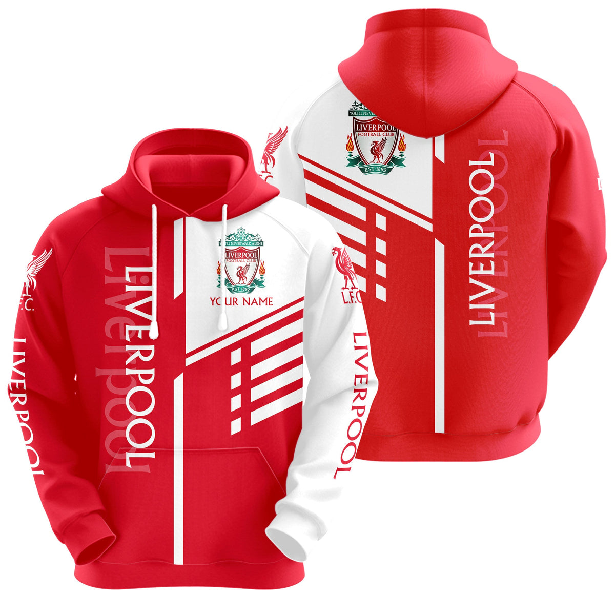 Personalized Liverpool 3D All over Printed Hoodie and Sweatpants set V25