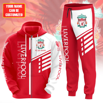 Personalized Liverpool 3D All over Printed Hoodie and Sweatpants set V25