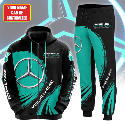 Personalized Merc AMG Petronas Q3 3D All over Printed Hoodie and Sweatpants set