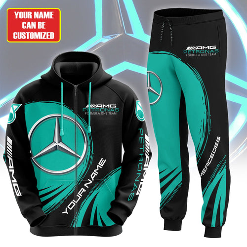 Personalized Merc AMG Petronas Q3 3D All over Printed Hoodie and Sweatpants set