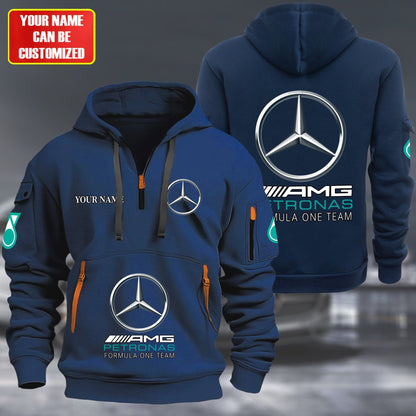 Personalized Merc AMG Petronas Zip-Hoodie Cotton Jacket