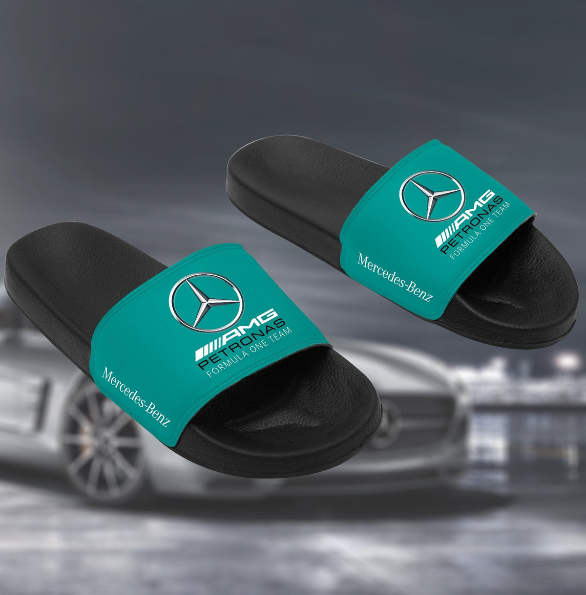 Merc AMG Petronas Custom Leather Sandals