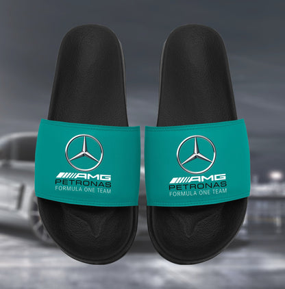 Merc AMG Petronas Custom Leather Sandals