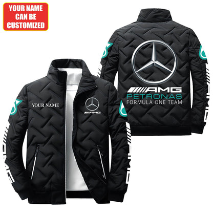 Personalized Merc Petronas Puffer Jacket