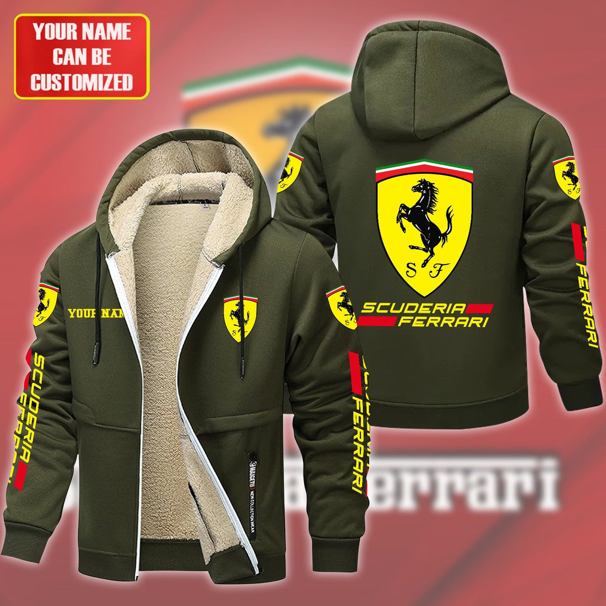 Personalized SF Fleece 3D Unisex Hooded Jacket