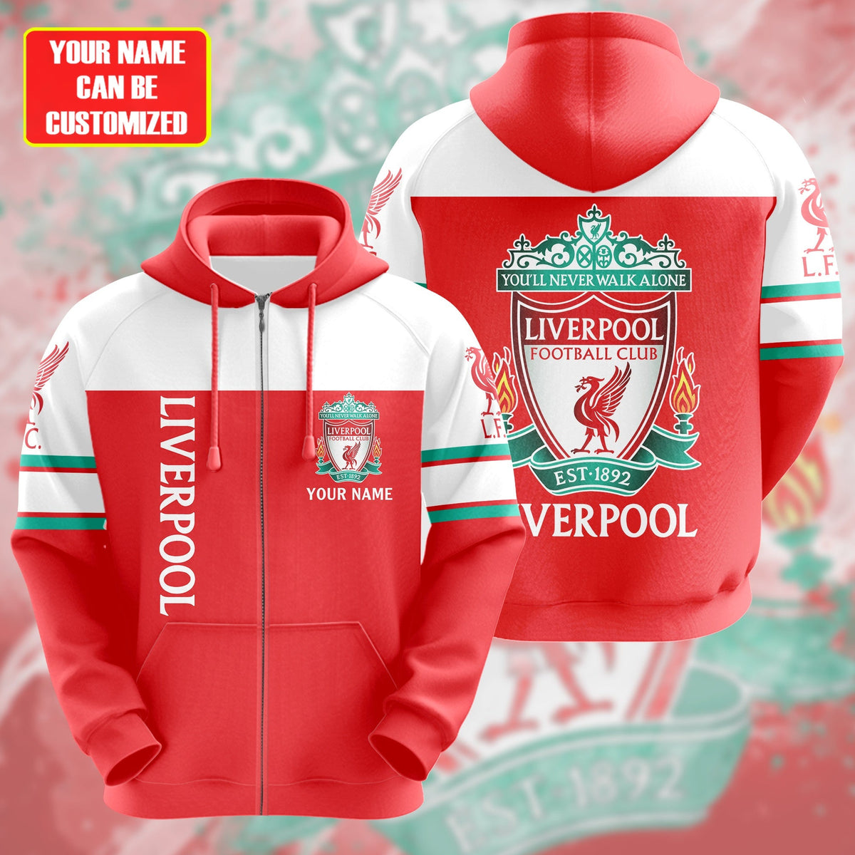 Personalized Liverpool 3D All over Printed Hoodie and Sweatpants set V27