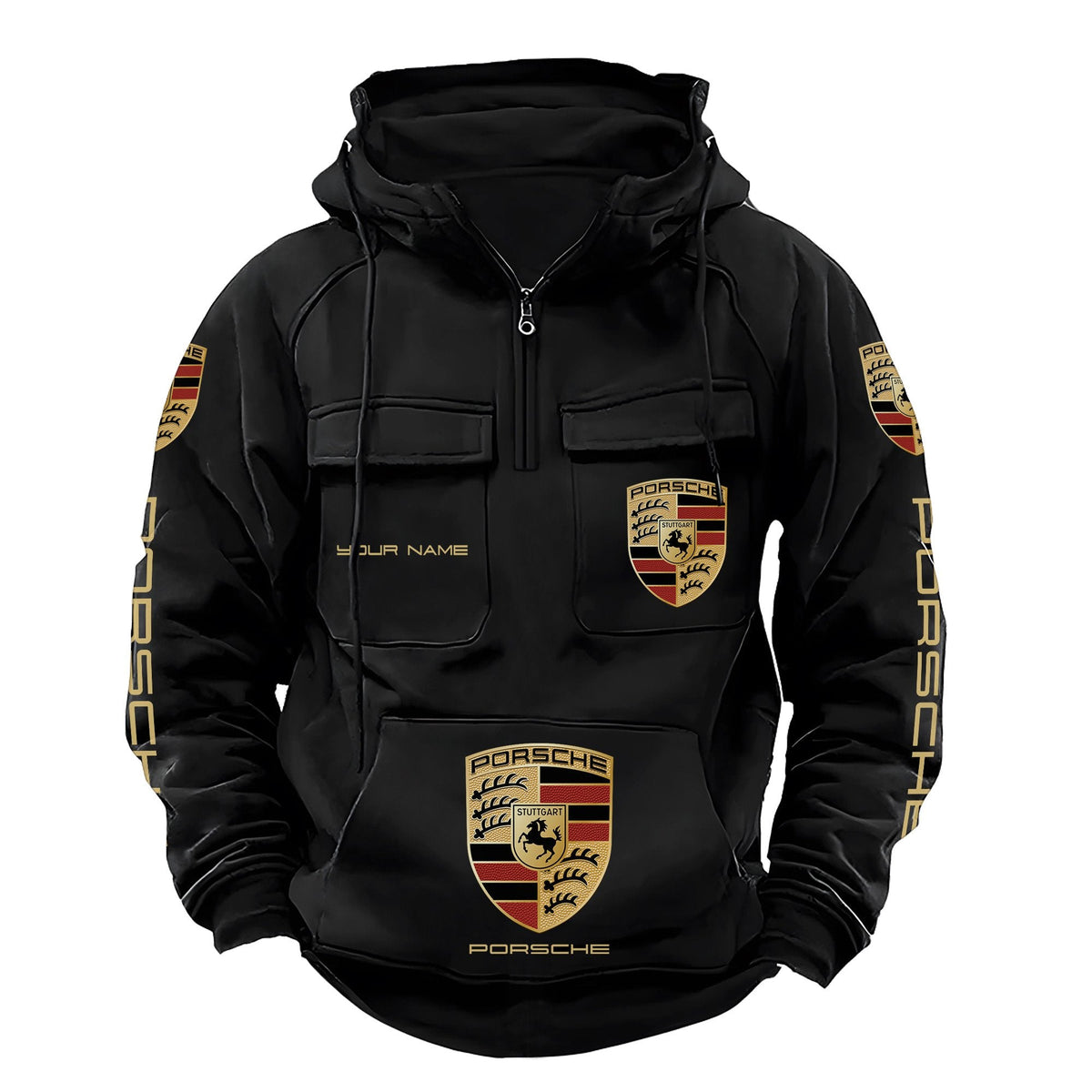 Personalized Pors Retro Cotton Hoodie
