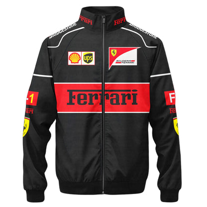 SF F1 Racing Zipper Stand Collar Jacket 3D