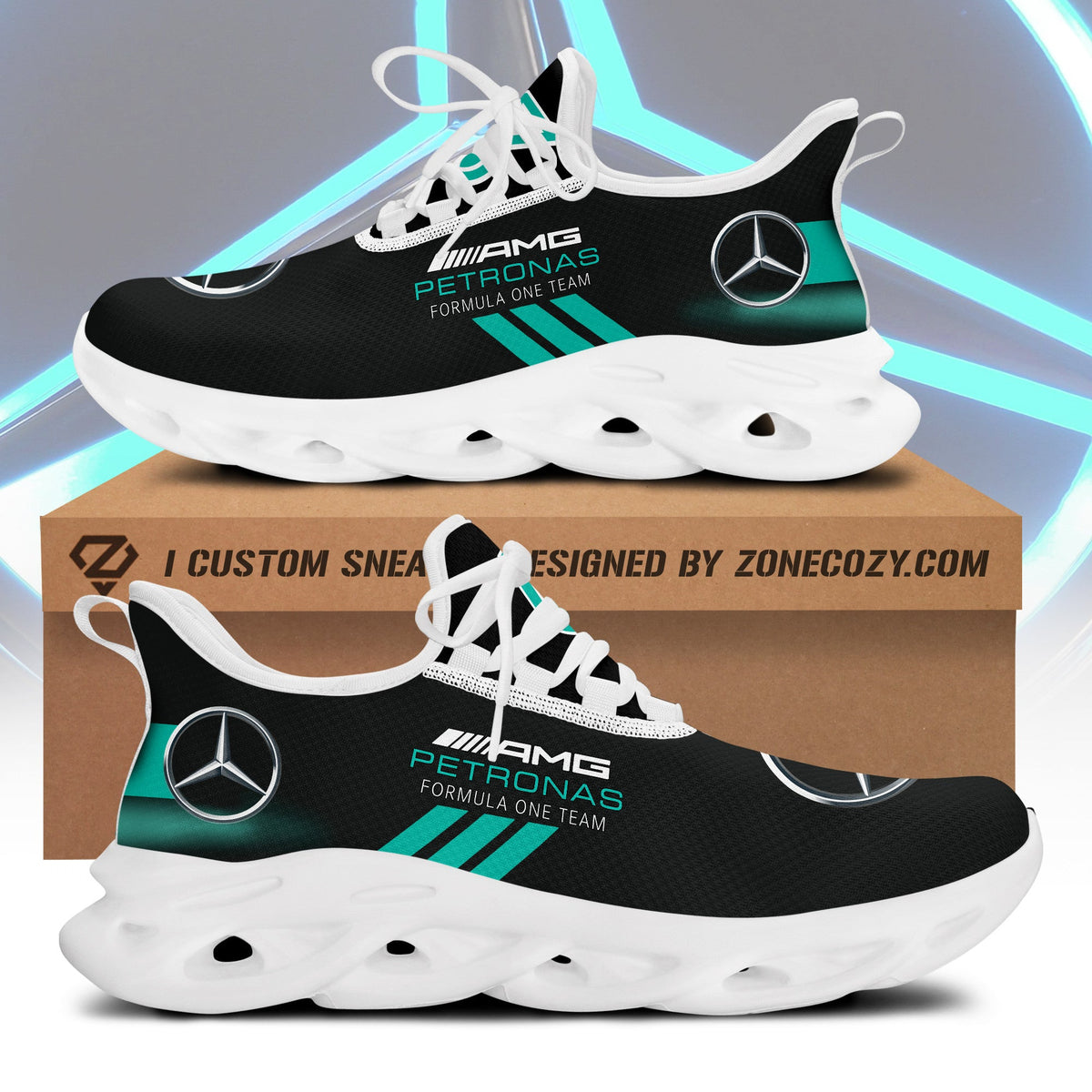 Merc AMG Petronas Chunky Custom Sneaker V2