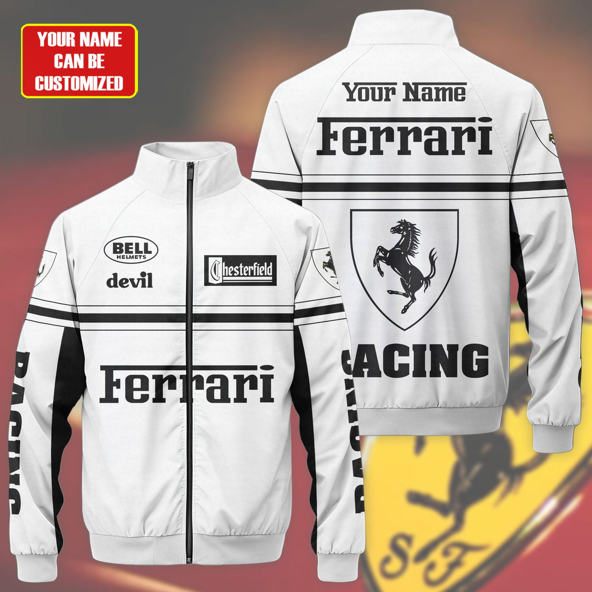 SF Racing Zipper Stand Collar Jacket 3D