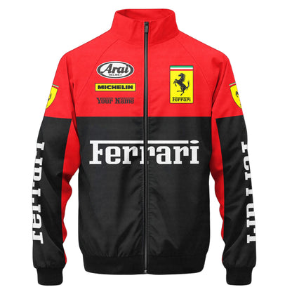 SF F1 Racing Zipper Stand Collar Jacket 3D V2