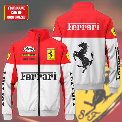 SF F1 Racing Zipper Stand Collar Jacket 3D V2
