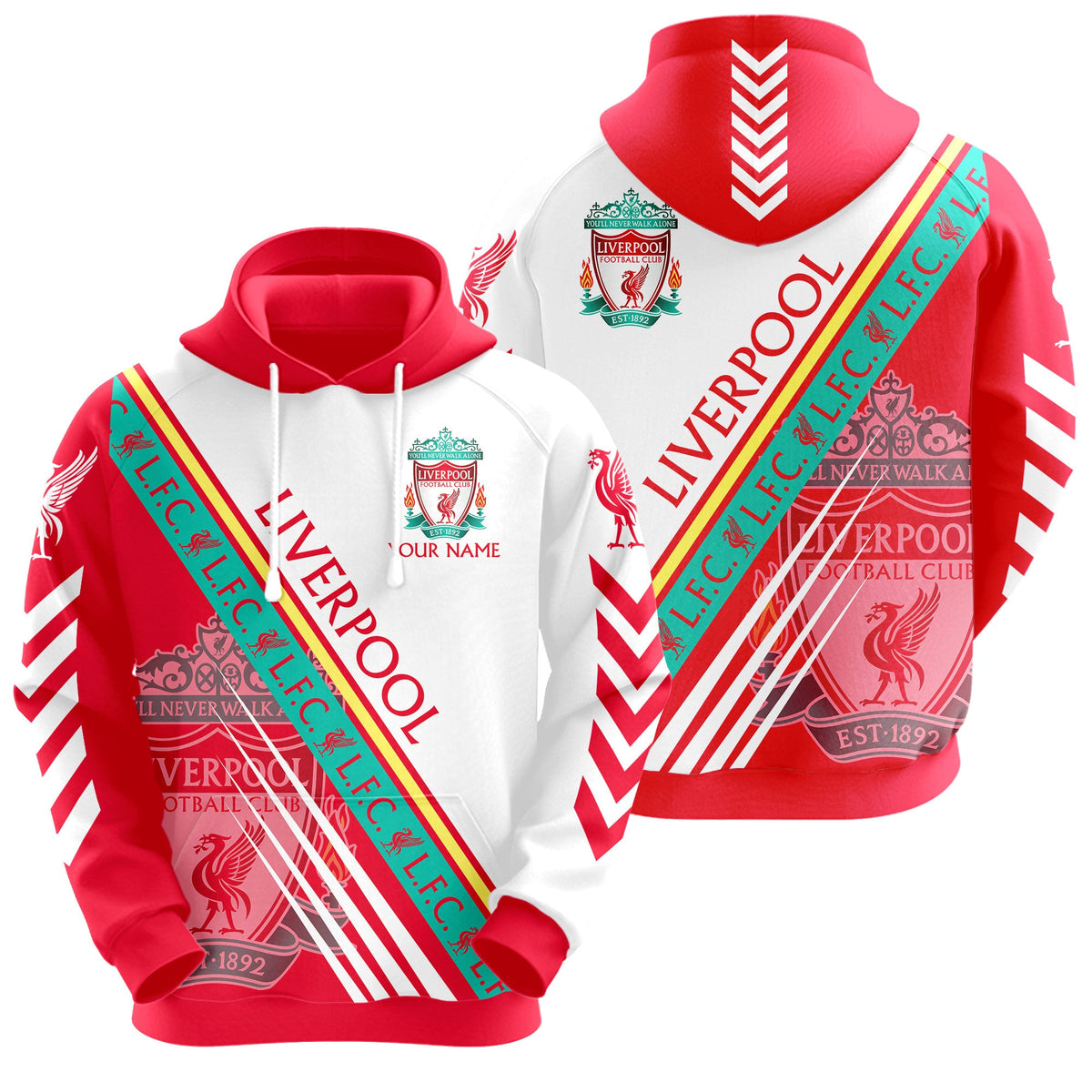 Personalized Liverpool Q14 3D All over Printed Hoodie and Sweatpants set
