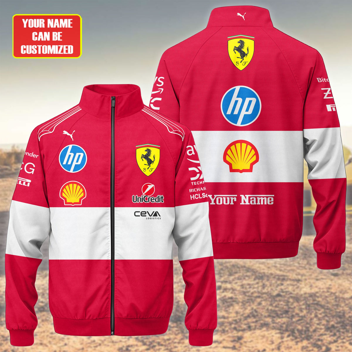SF Racing Zipper Stand Collar Jacket 3D V3