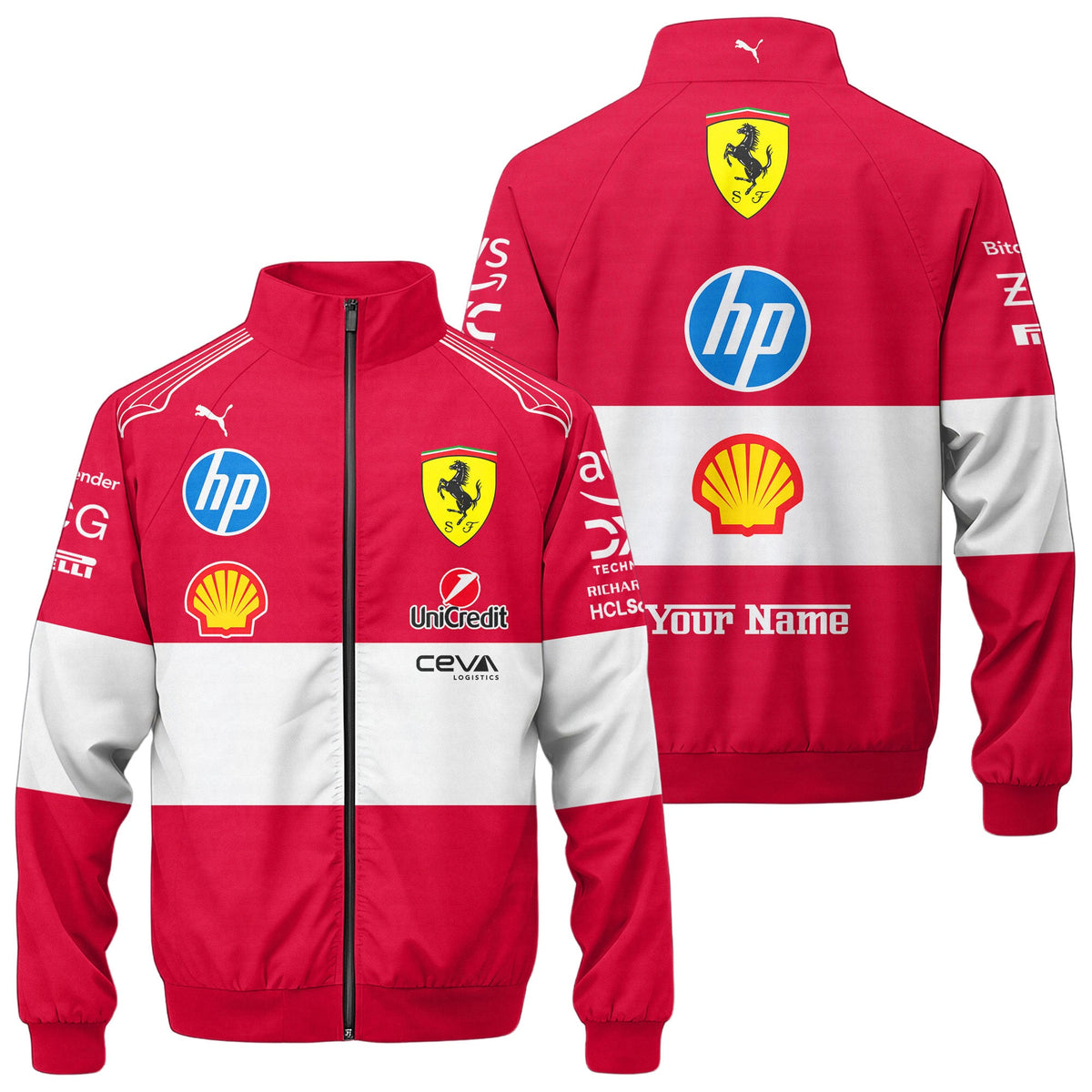 SF Racing Zipper Stand Collar Jacket 3D V3