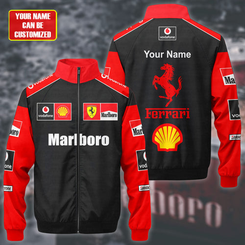 Personzlied SF Malboro Zipper Stand Collar Jacket 3D