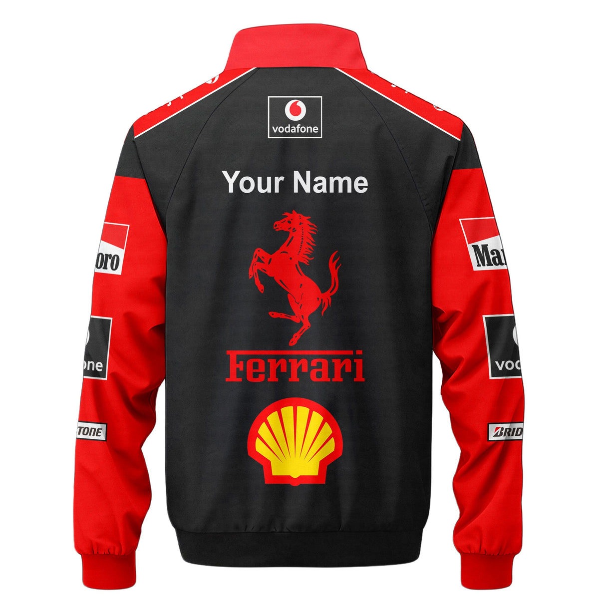 Personzlied SF Malboro Zipper Stand Collar Jacket 3D