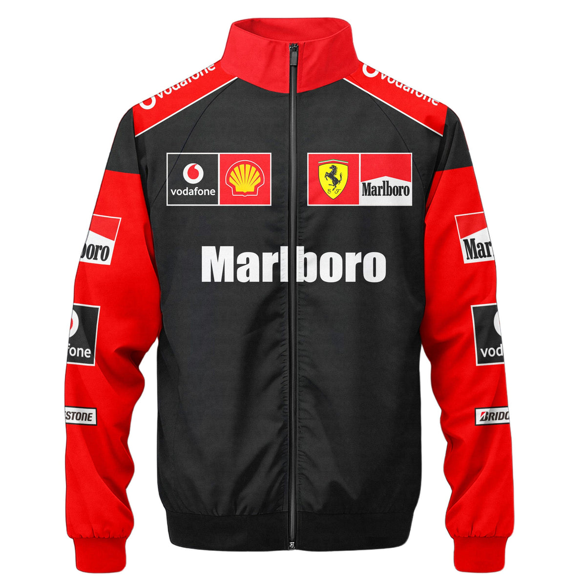 Personzlied SF Malboro Zipper Stand Collar Jacket 3D