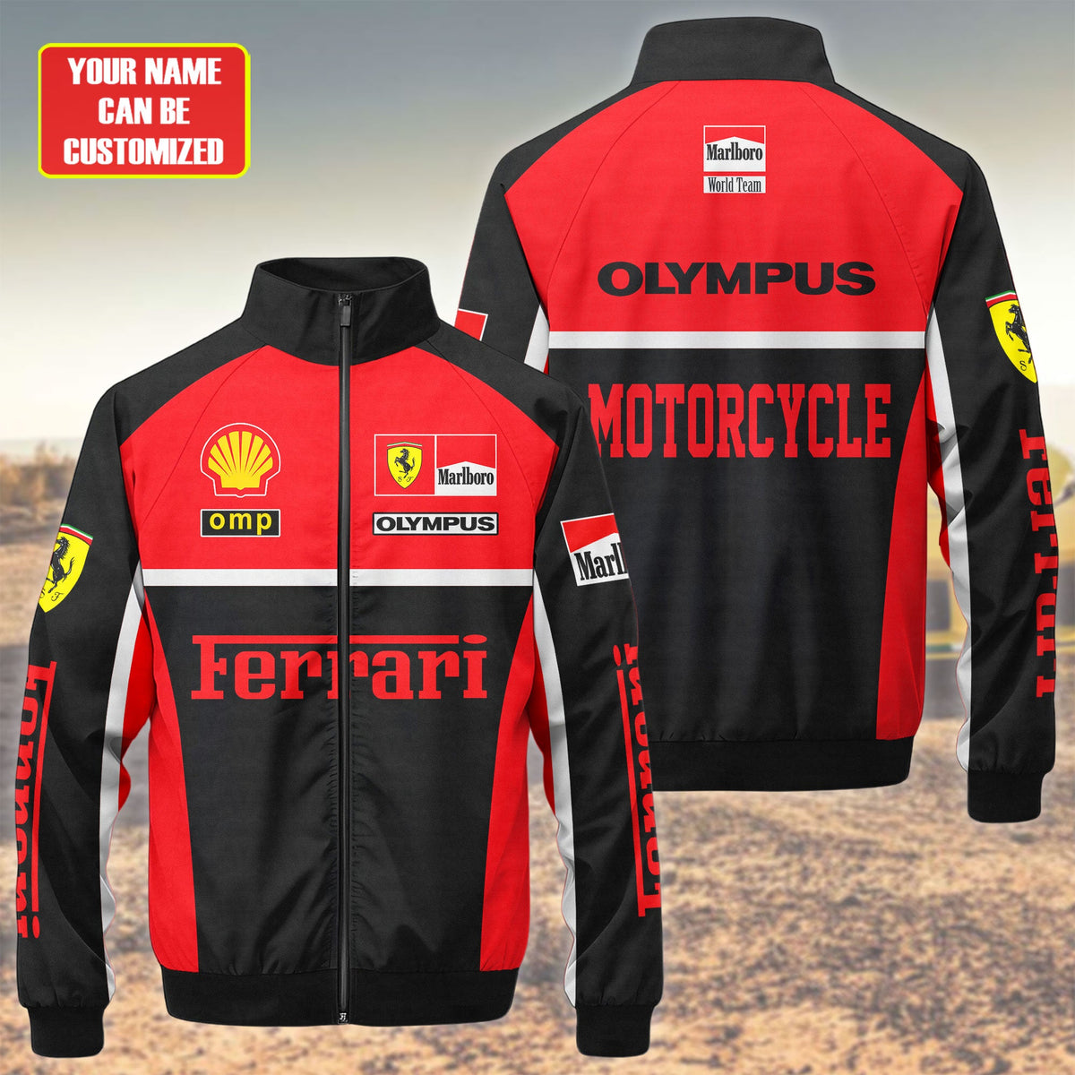 SF F1 Racing Zipper Stand Collar Jacket 3D V5