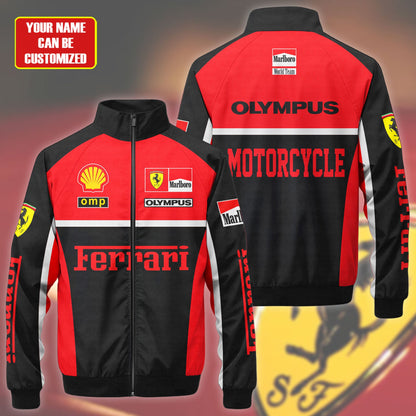 SF F1 Racing Zipper Stand Collar Jacket 3D V5