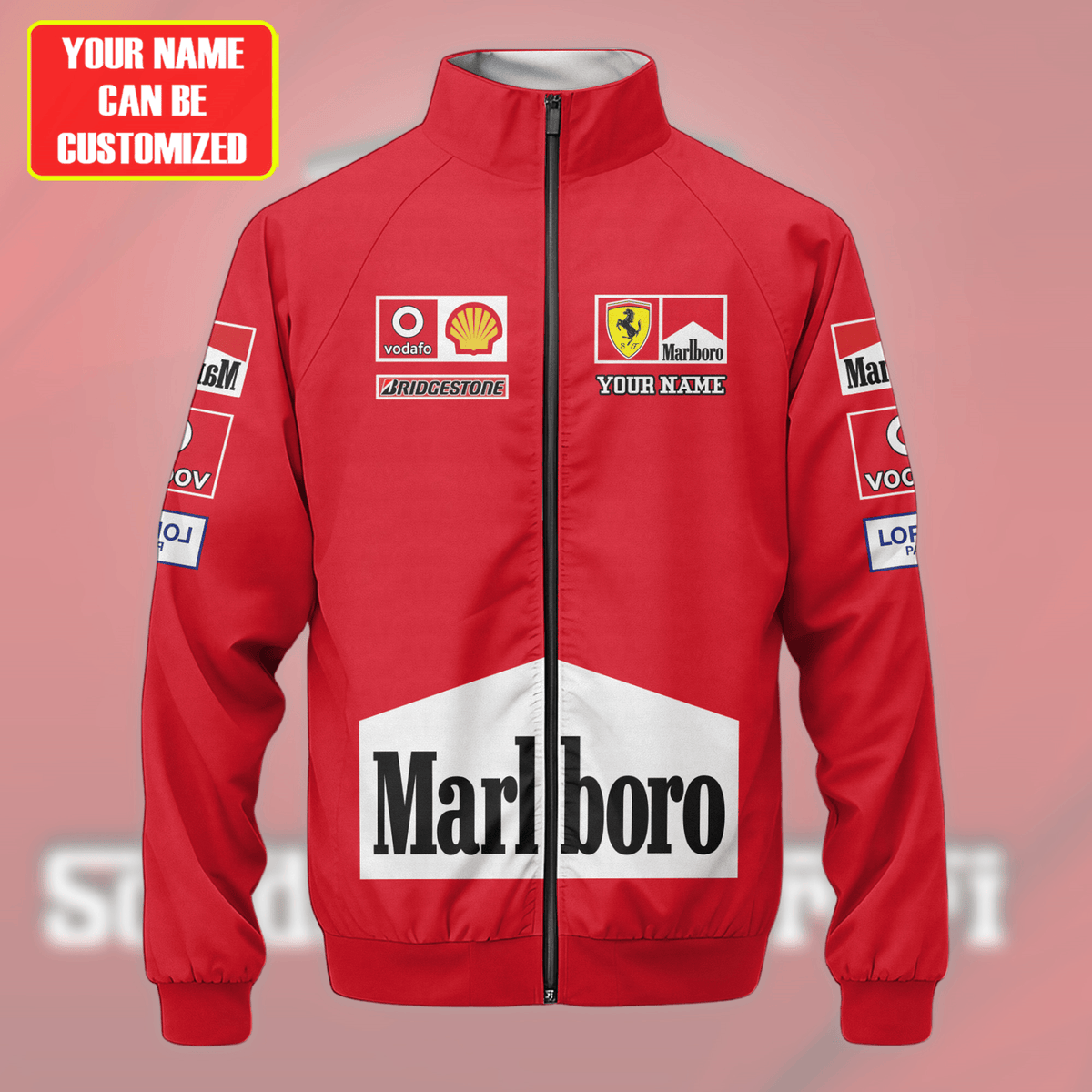 SF F1 Racing Zipper Stand Collar Jacket 3D V6
